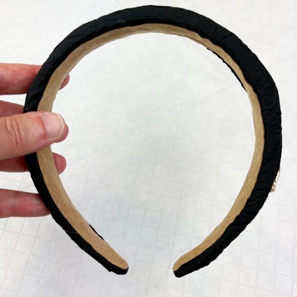 Stylish rhinestones and pearls Black Headband. New without tags - Picture 13 of 14